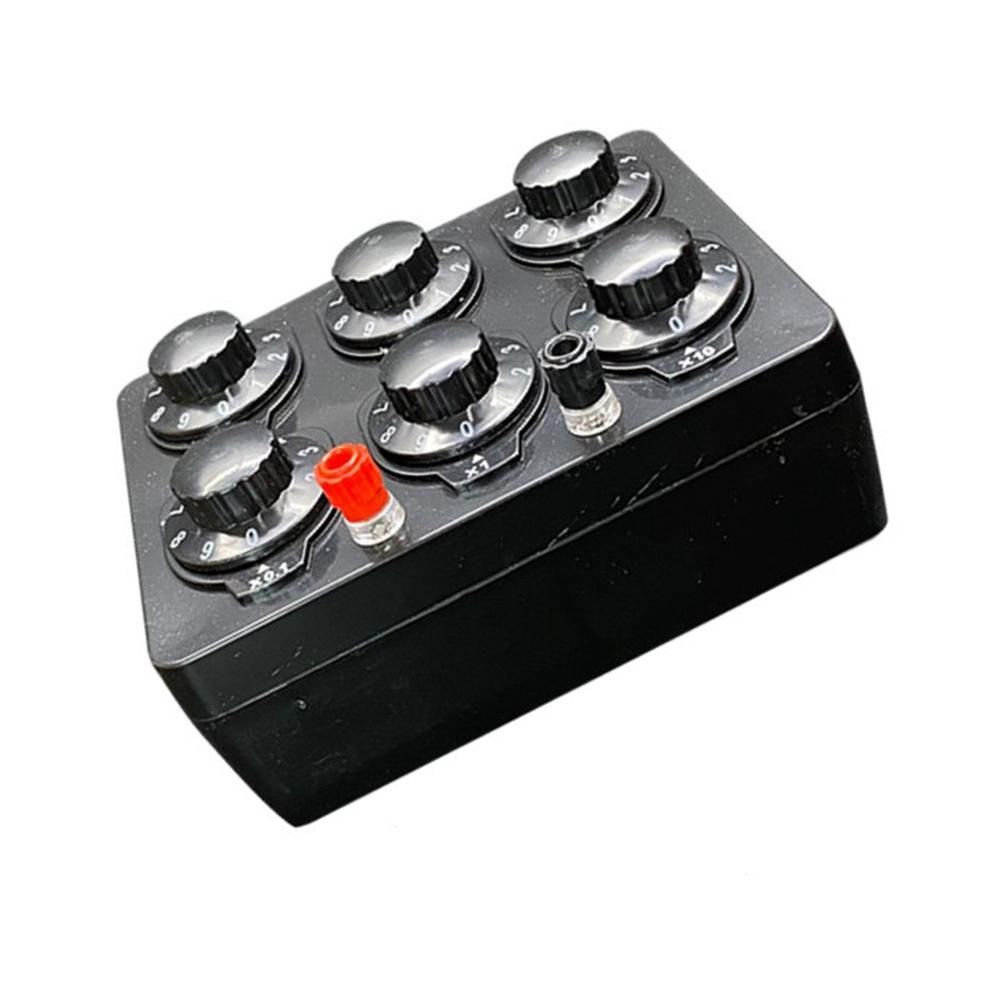0-999999 Ohm Simple Resistance Box Precision Variable Decade Resistor Teaching Instrument Teaching Resistance Box