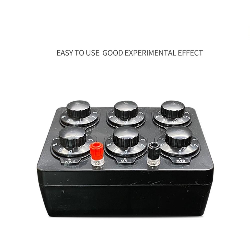 0-999999 Ohm Simple Resistance Box Precision Variable Decade Resistor Teaching Instrument Teaching Resistance Box