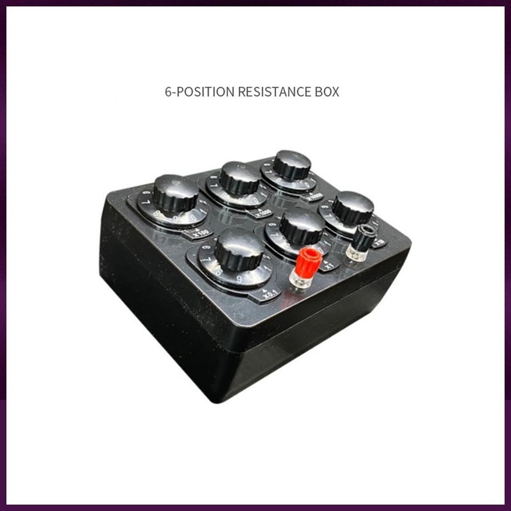 0-999999 Ohm Simple Resistance Box Precision Variable Decade Resistor Teaching Instrument Teaching Resistance Box