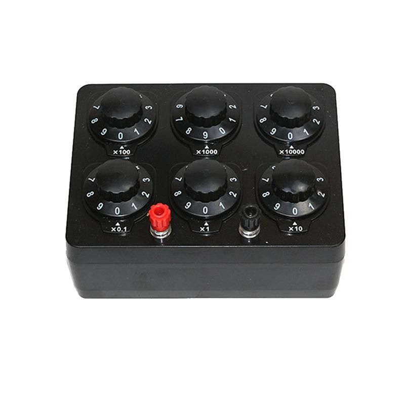 0-999999 Ohm Simple Resistance Box Precision Variable Decade Resistor Teaching Instrument Teaching Resistance Box