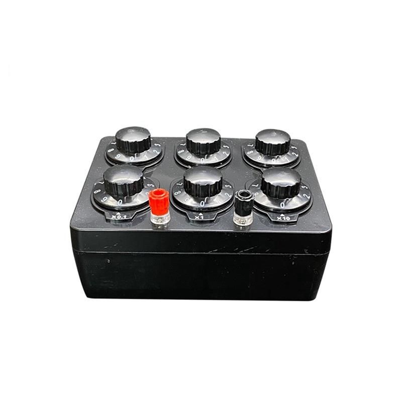 0-999999 Ohm Simple Resistance Box Precision Variable Decade Resistor Teaching Instrument Teaching Resistance Box