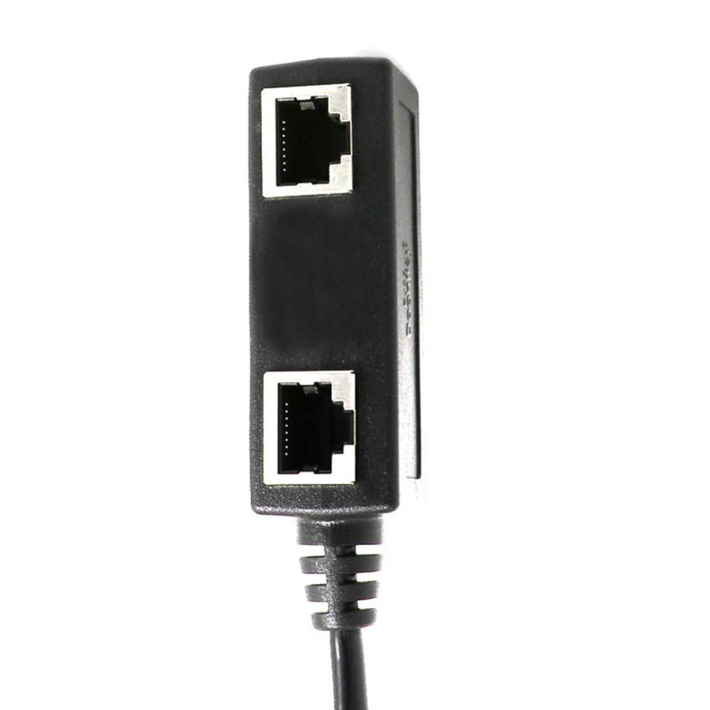 Male To 2 Female Network Splitter Coupler Adapter