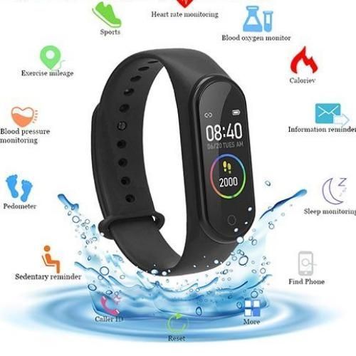 Smart Bluetooth Bracelet For IOS&Android Exercise Heart Rate Waterproof Bracelet