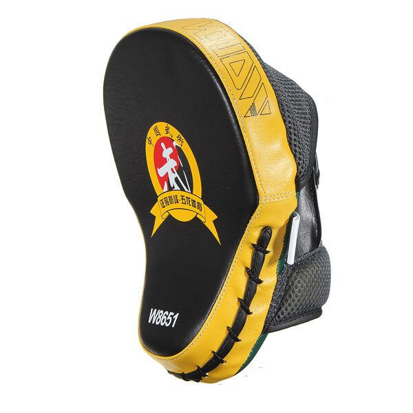 2pcs Target MMA Boxing Mitt Focus Punch Pad Training Glove Karate Muay Thai Kick New Yellow