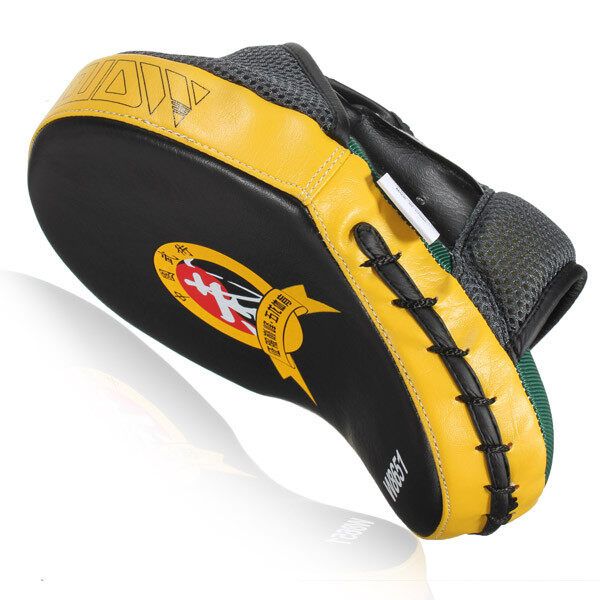 2pcs Target MMA Boxing Mitt Focus Punch Pad Training Glove Karate Muay Thai Kick New Yellow