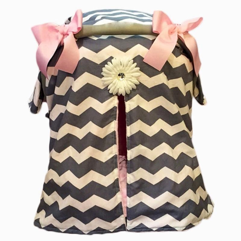 Baby Car Seat Blanket Cover Bow Newborn Baby Girls Soft
