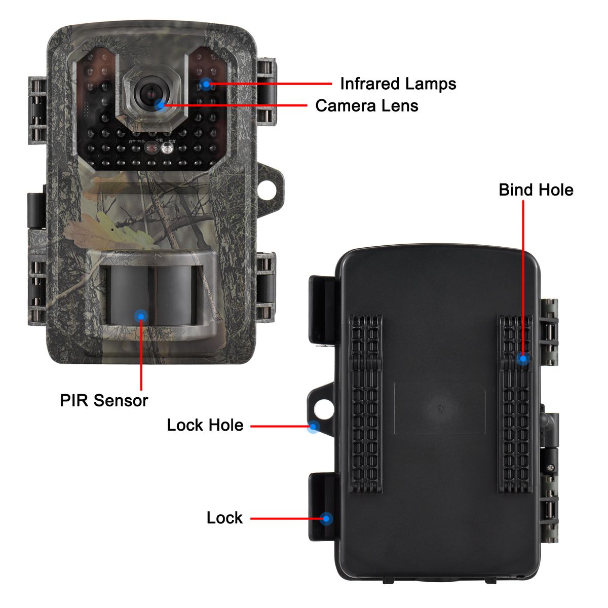 4K Trail Camera 16MP Wildlife Scouting Camera Tracking