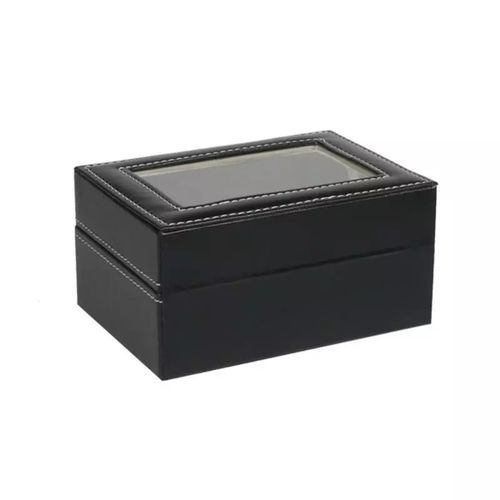 3 Slot Leather Watch Box Display Case Organizer