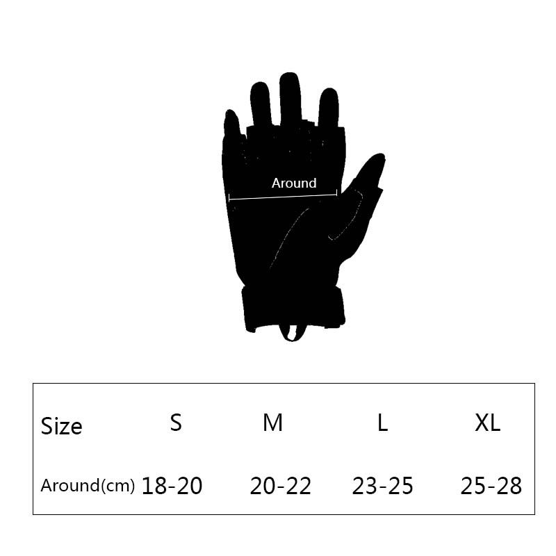 Tactical Gloves Military Army Airsoft Cycling Gloves Outdoor Sports Shooting Camping Hiking Knuckle Half Finger Gloves- Black