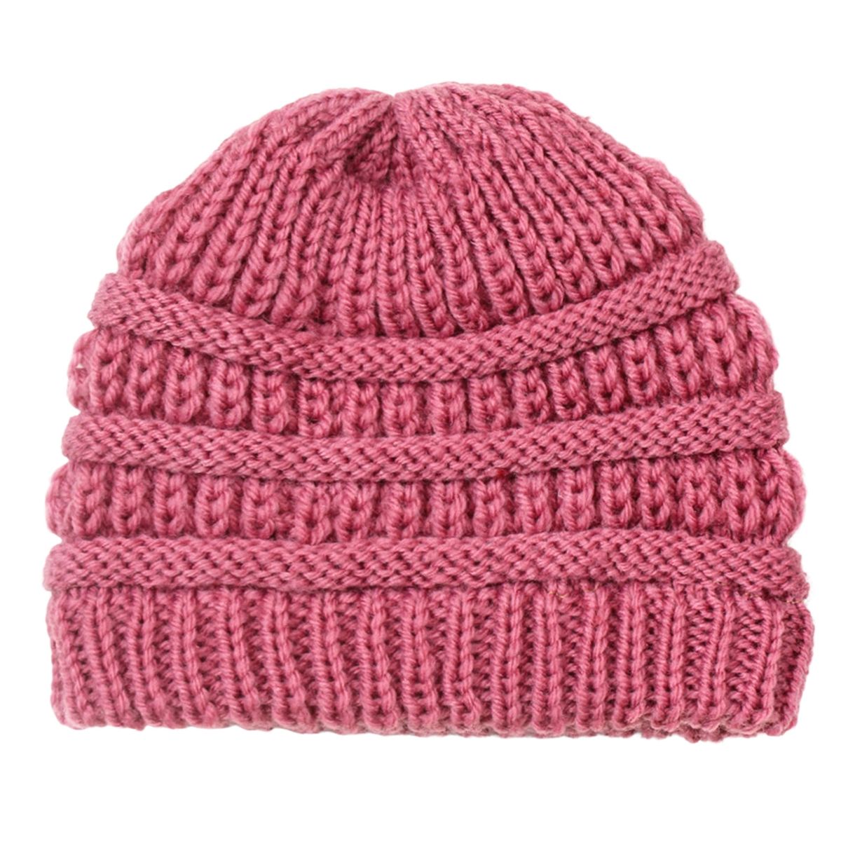 Toddler Beanie Boys Girls Autumn Warm Outdoor Dark Pink