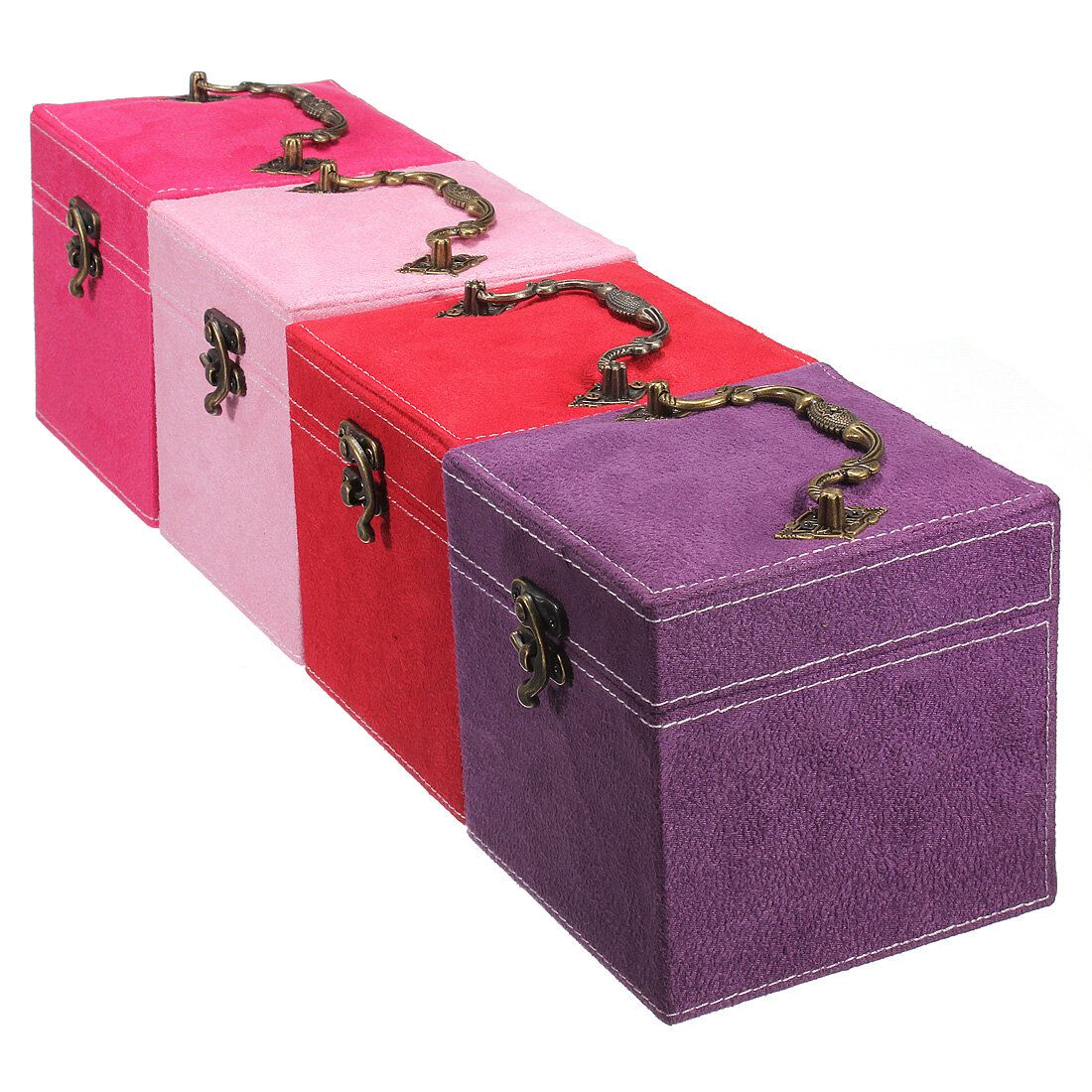 Carrying Jewelry Cosmetic Display Storage Case With Mirror