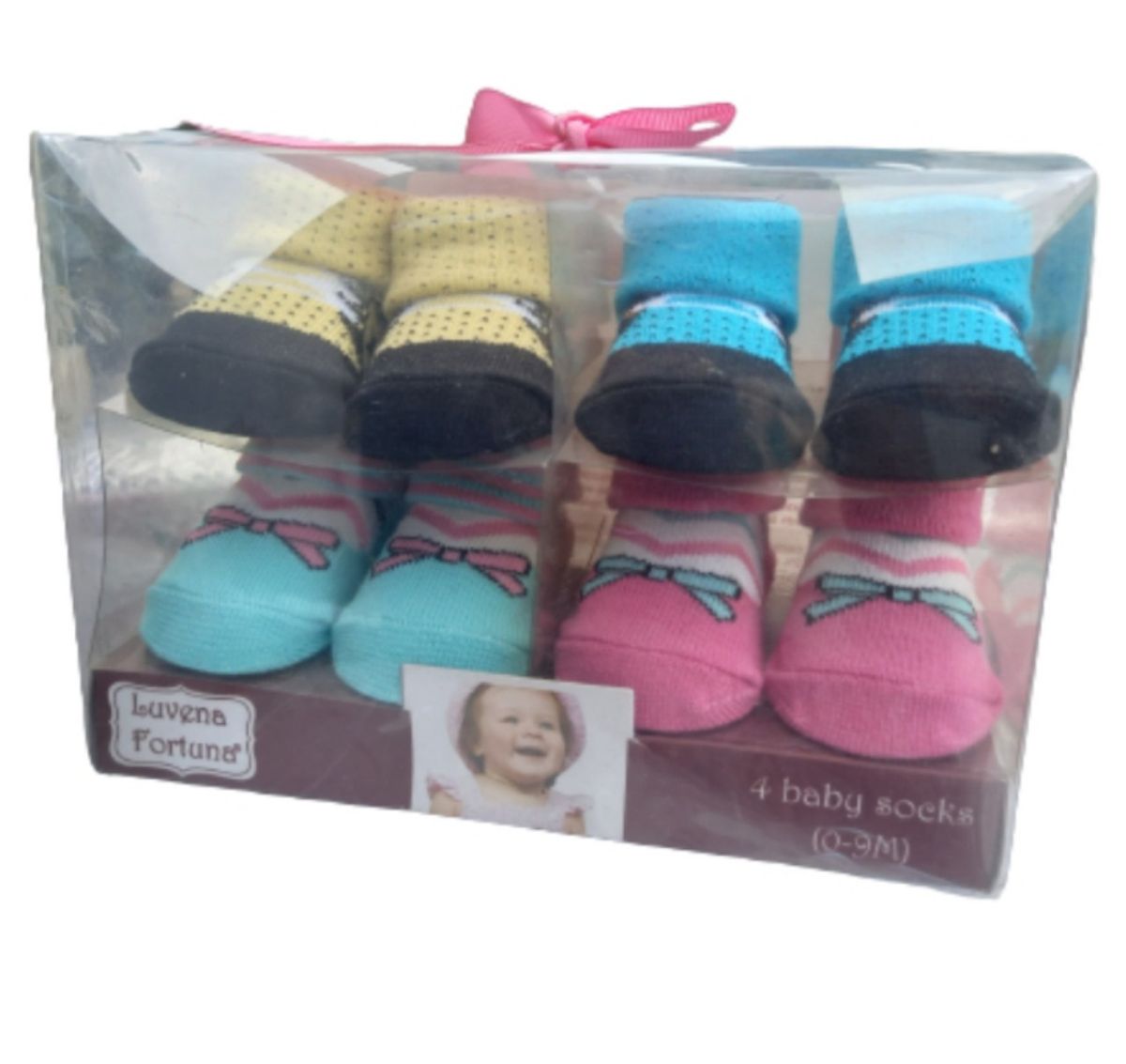 4 Pairs Baby Girl  Shoe Socks