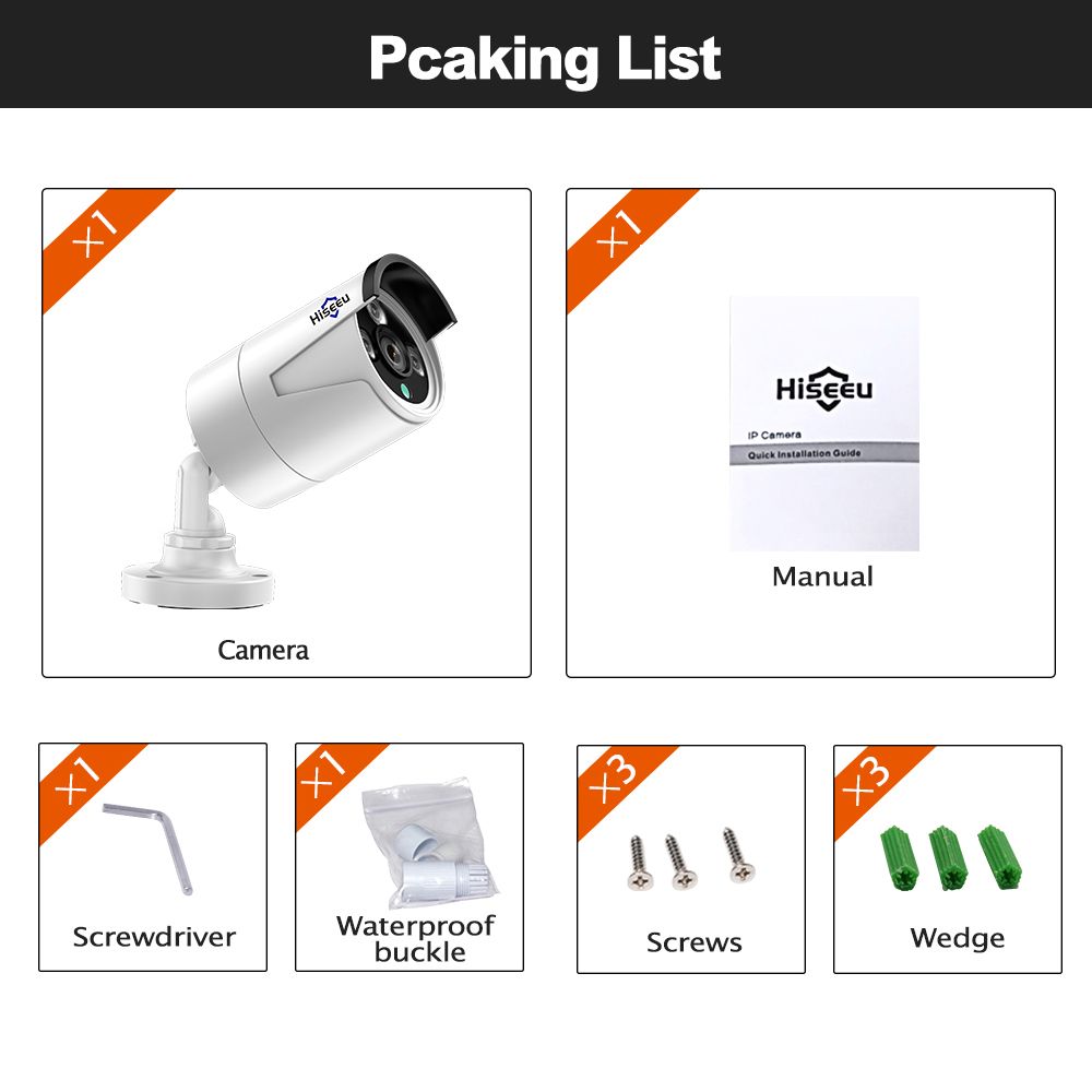 1080P POE IP Camera Outdoor Waterproof Home Security Camera