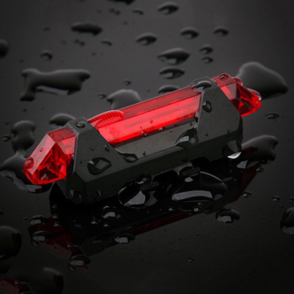Bike LED Rear Light Cycling USB Rechargeable High Brightness Red