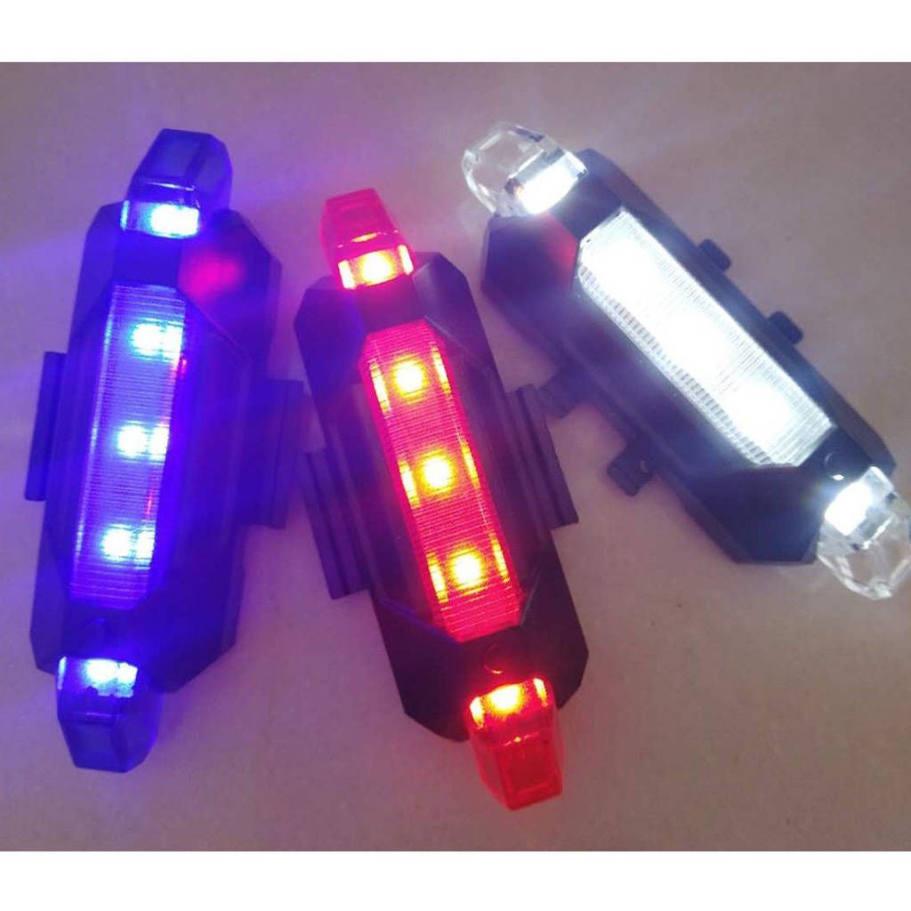 Bike LED Rear Light Cycling USB Rechargeable High Brightness Red
