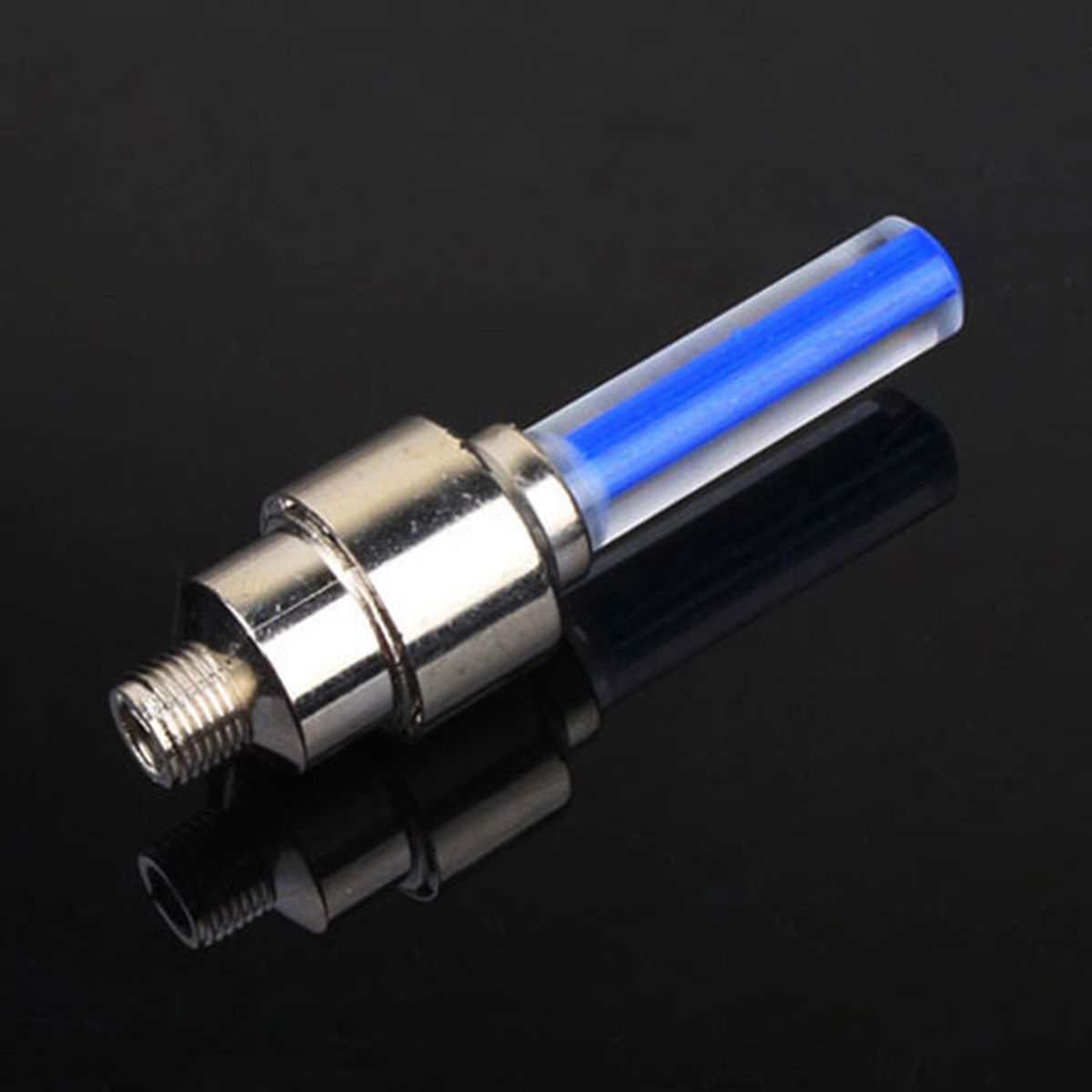 Tire Valve Cap Lamp Anti Corrosion LED Wheel Light Blue
