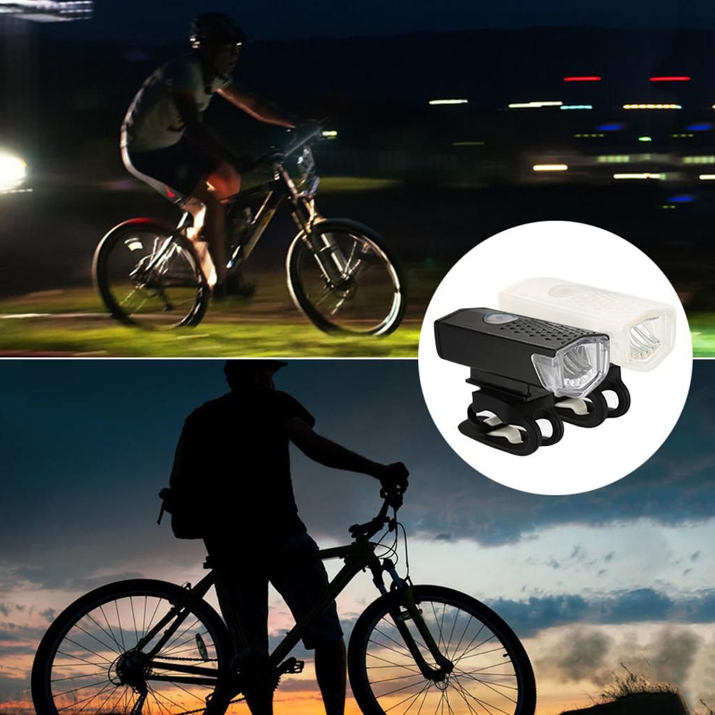 2Pcs USB Set Rear Headlight Lamp Handlebar Flashlight
