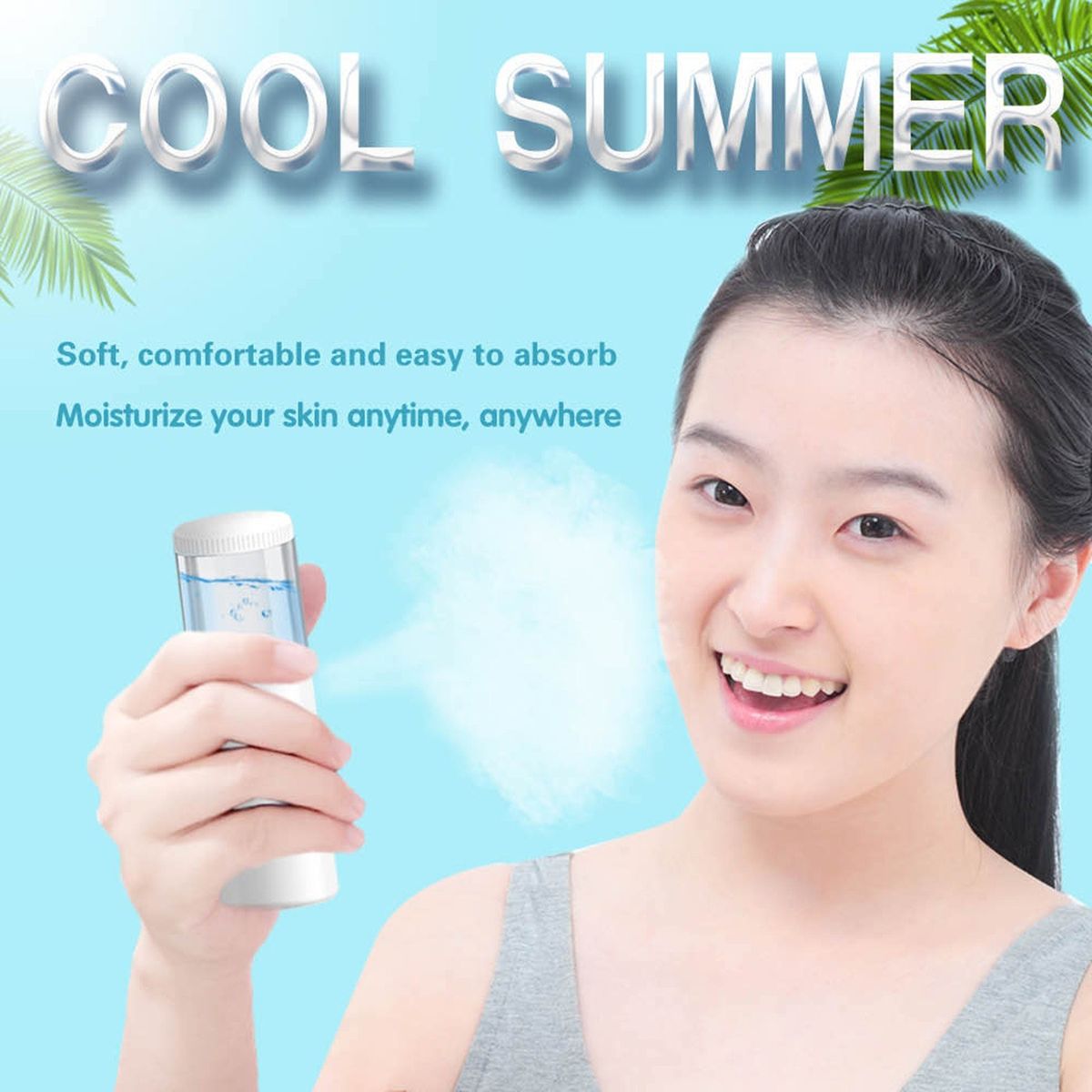 Handheld N-ano F-acial Mist Sprayer Face M-oisturizing Tool