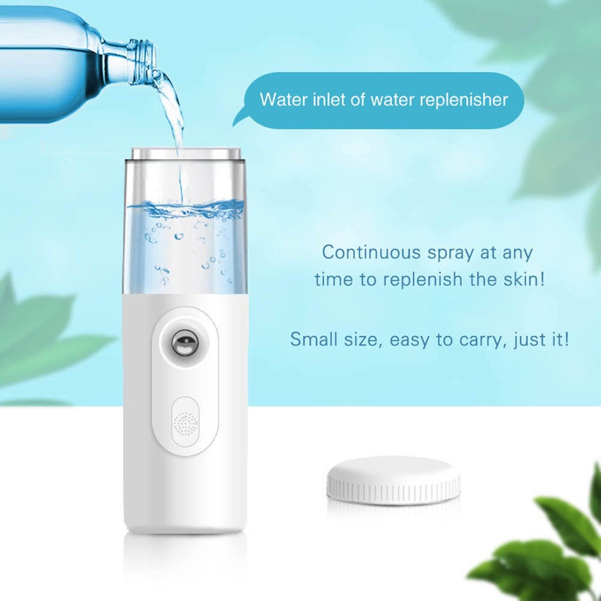 Handheld N-ano F-acial Mist Sprayer Face M-oisturizing Tool