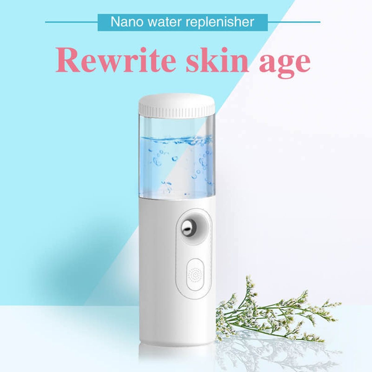 Handheld N-ano F-acial Mist Sprayer Face M-oisturizing Tool