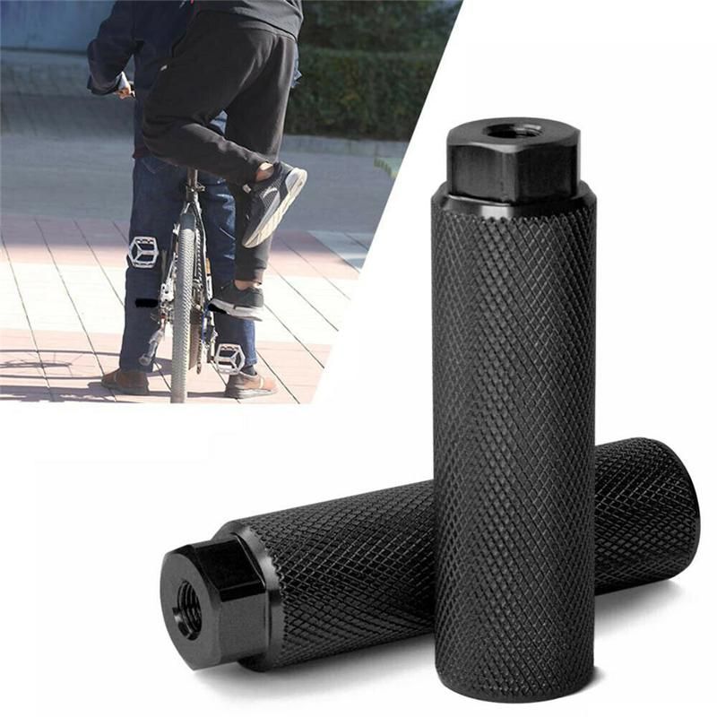 2Pcs Aluminum Nonslip MTB Bike Bicycle Axle Pedal Non-slip Front Rear Axle Foot Pegs Bicycle Socle Pedal Bike Accessories