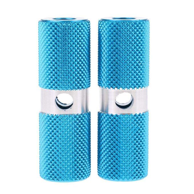 2Pcs Aluminum Non-slip MTB Bike Bicycle Pedal Front Rear 10mm Blue