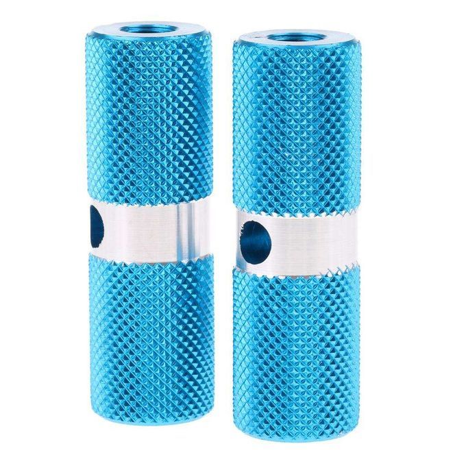 2Pcs Aluminum Non-slip MTB Bike Bicycle Pedal Front Rear 10mm Blue