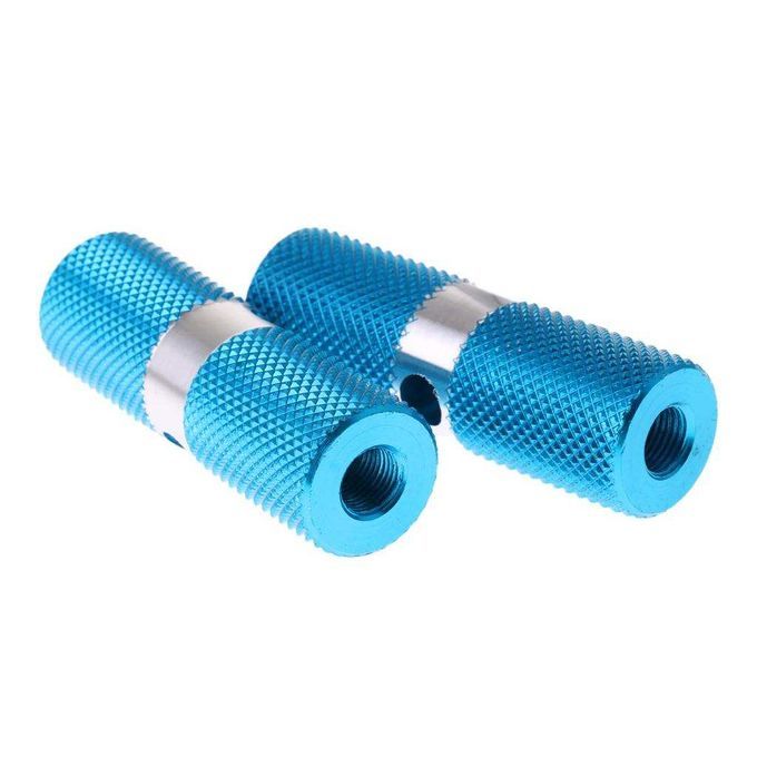2Pcs Aluminum Non-slip MTB Bike Bicycle Pedal Front Rear 10mm Blue