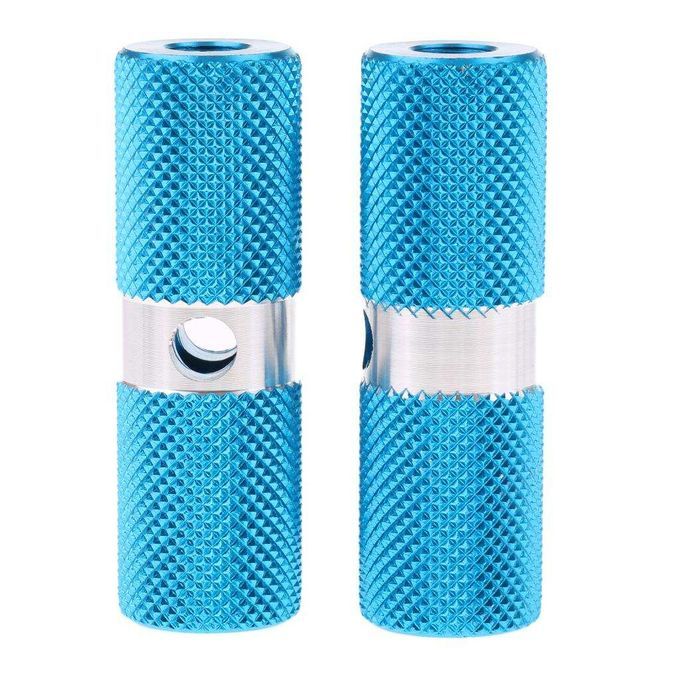 2Pcs Aluminum Non-slip MTB Bike Bicycle Pedal Front Rear 10mm Blue