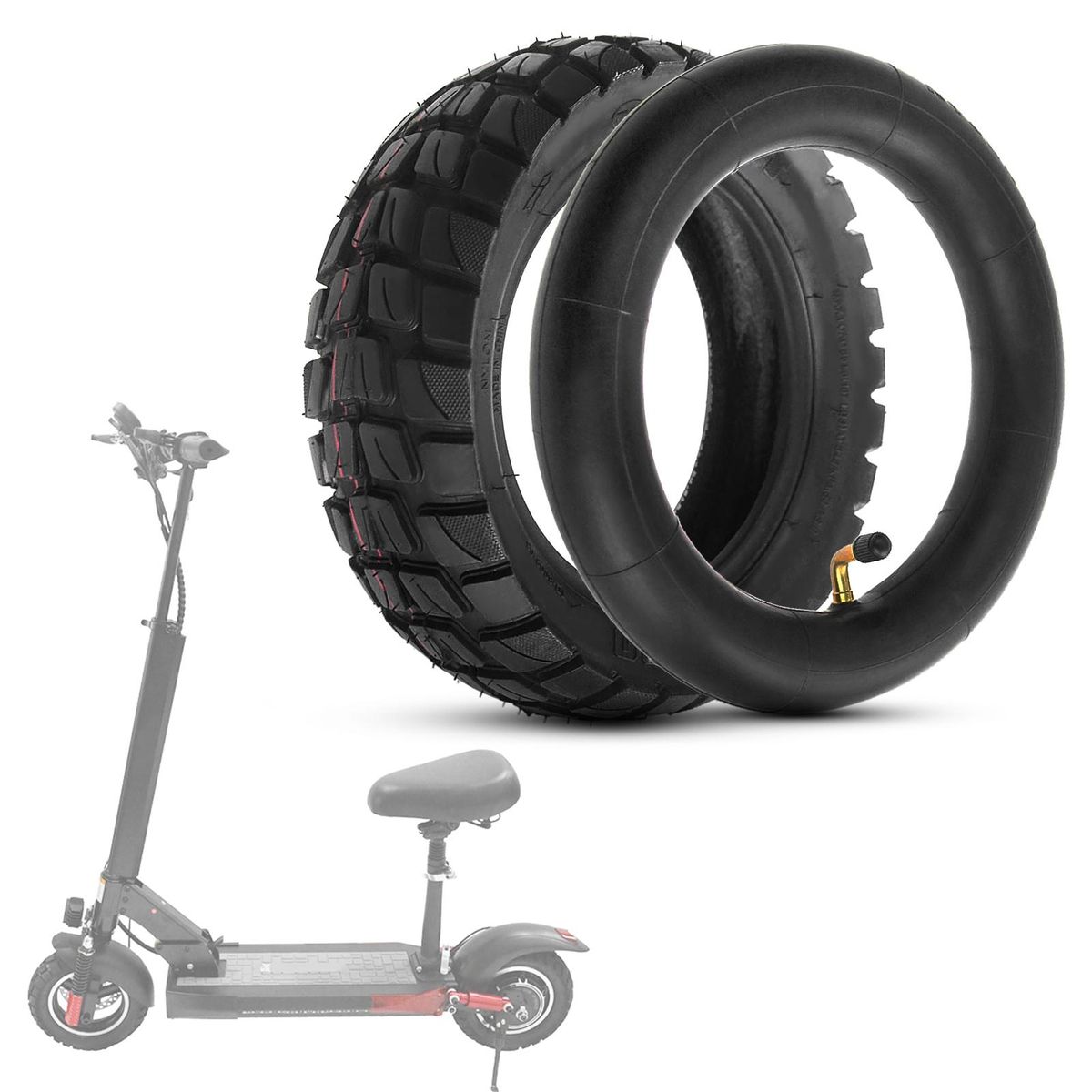 255x80 Electric Scooter Tire Inner Tire Outer Tire Electric Scooter Inner Tube Tyre Interior Tire Tube Electric Scooter Wear Resistant Tire