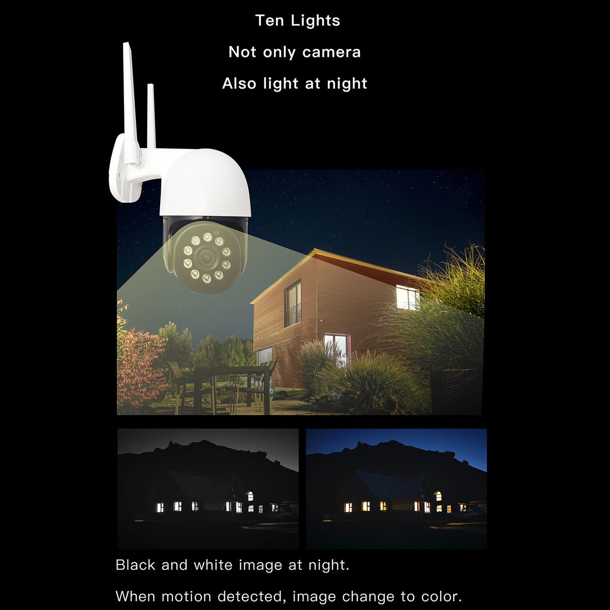 Home Security Camera Baby Monitor Camera Wall Mount 3MP HD