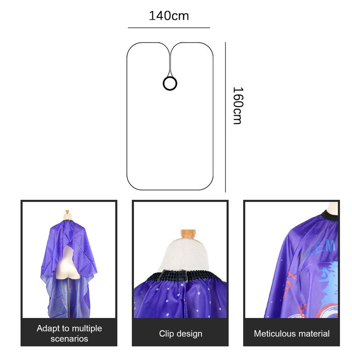 Waterproof Hair Salon Cape Apron Hair Cutting Cape Barber