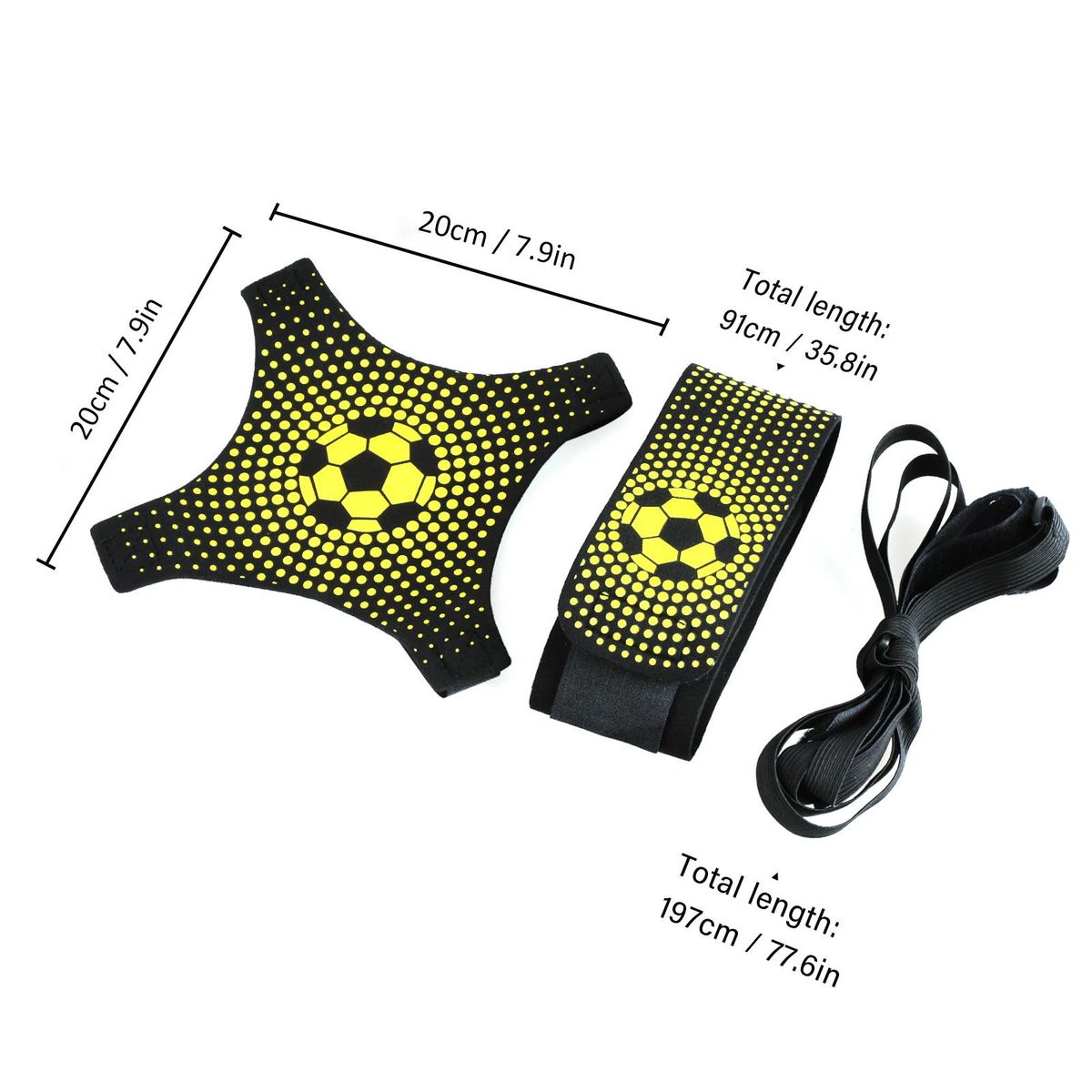 Football Trainer Solo Practice Training Strap Adjustable Throw Kick Volleyball Rugby Training Strap Skill Improving