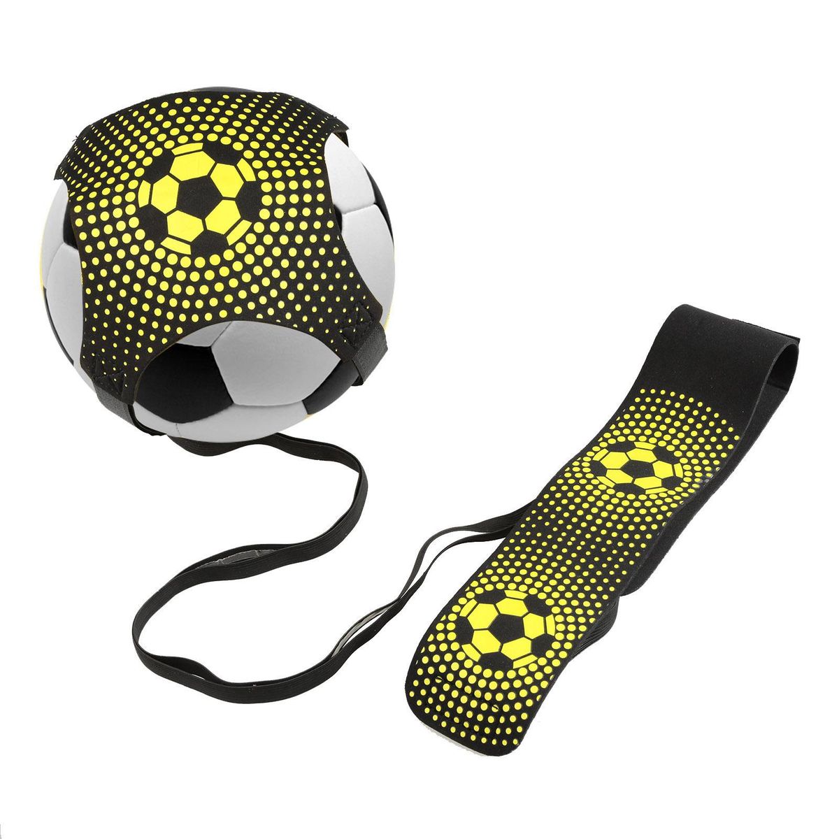 Football Trainer Solo Practice Training Strap Adjustable Throw Kick Volleyball Rugby Training Strap Skill Improving