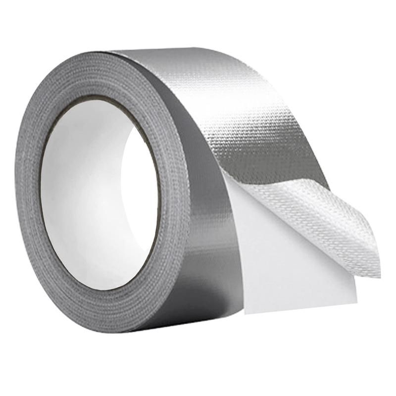 Glass Fiber Cloth Aluminum Foil Tape 59Mil Thick High Temperature Insulation Adhesive Metal Duct Tape1 Pack