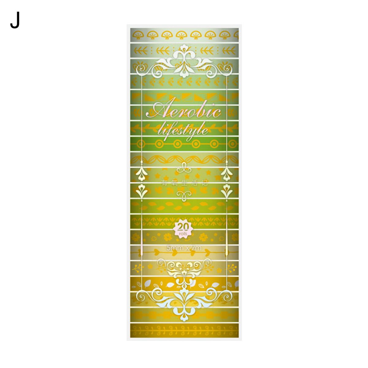 20 Rolls Decorative Washi Tape Photo Album Masking Tape J