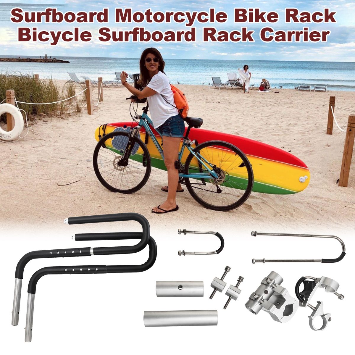 Surfboard Motorcycle Bike Rack Bicycle Surfboard Rack