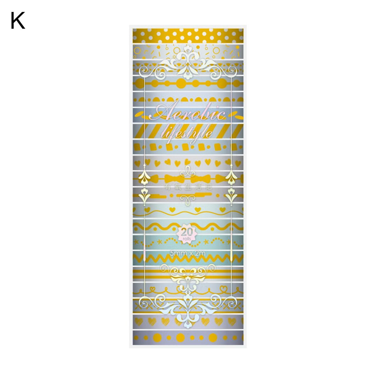 20 Rolls Decorative Washi Tape Photo Album Masking Tape K