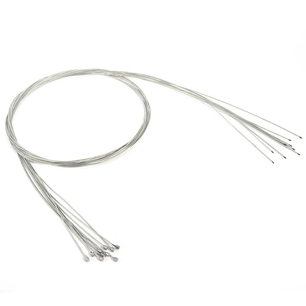 10pcs 2M Derailleur Cables Mountain Bike Fixed Gear Stainless Wire Front and Rear Brake Inner Line Bike Parts