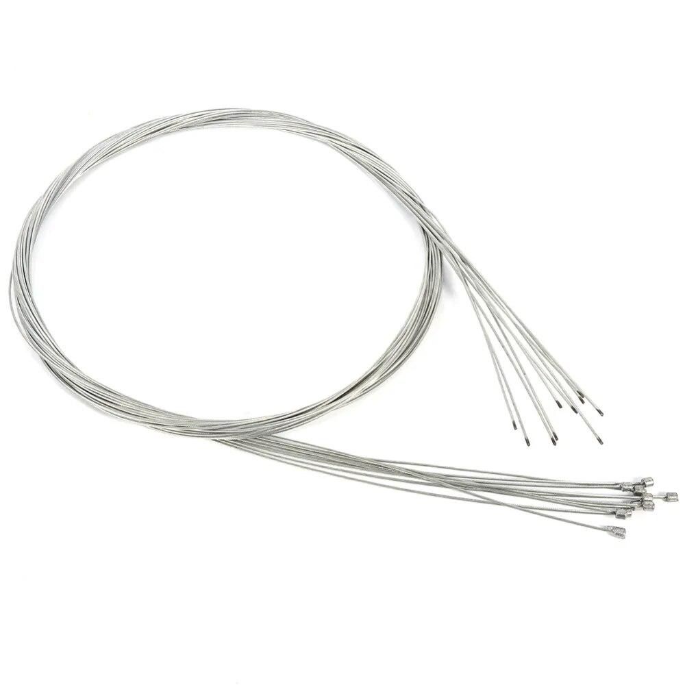 10pcs 2M Derailleur Cables Mountain Bike Fixed Gear Stainless Wire Front and Rear Brake Inner Line Bike Parts