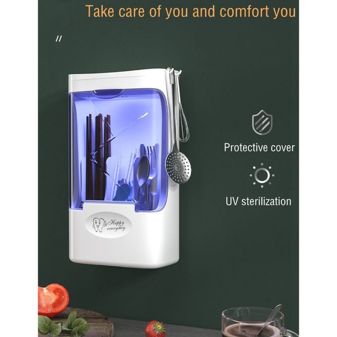 UV Sanitizer Box Ultraviolet LED Light Sterilizer For Phones White