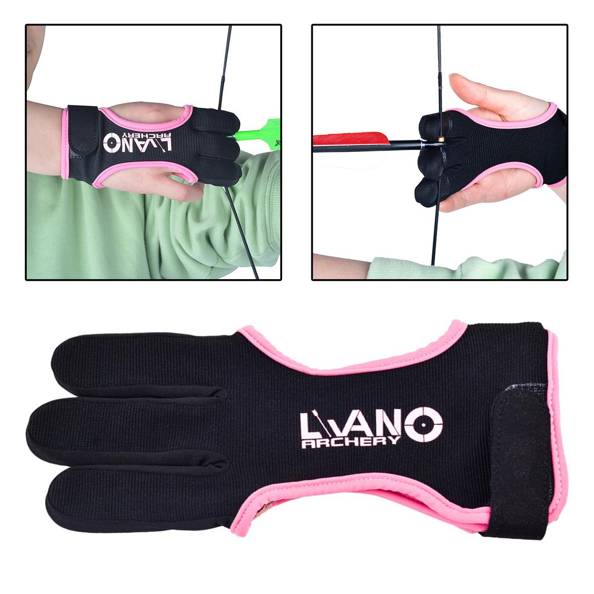 2Pcs Archery  Protective  Finger Hunting Finger Tab Accessories