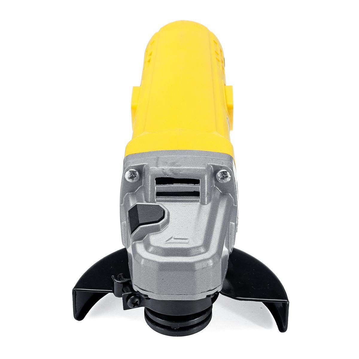 880W Electric Angle Grinder 100mm Grinding Machine Metal Tool Yellow