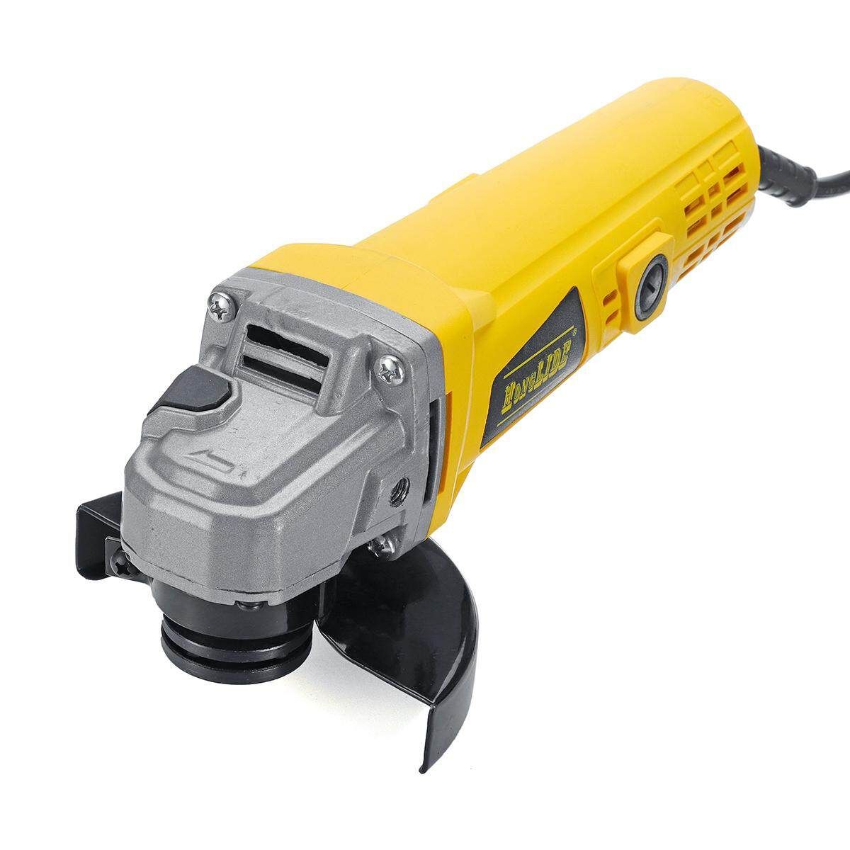 880W Electric Angle Grinder 100mm Grinding Machine Metal Tool Yellow