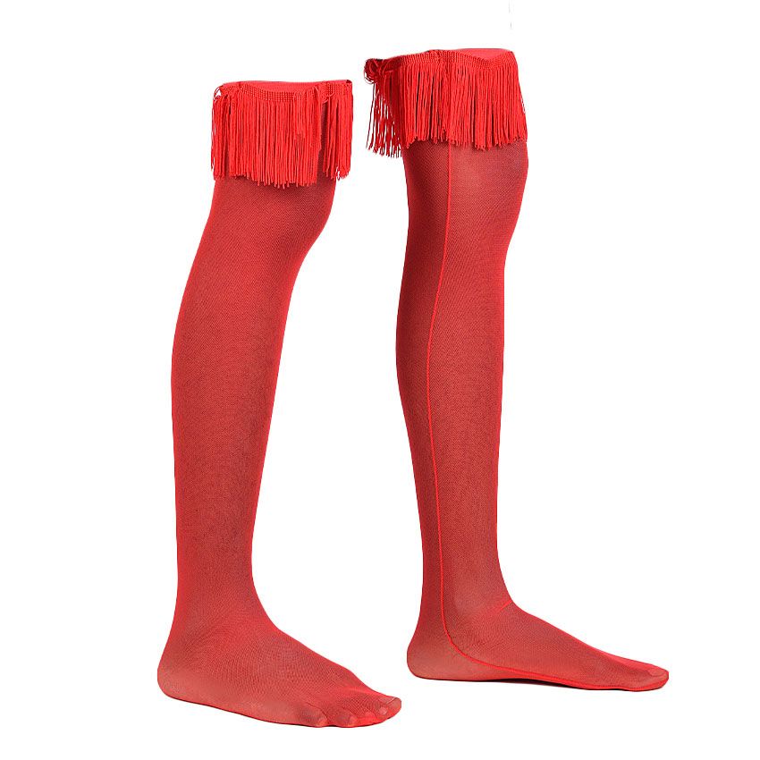 Wild Pair Thigh High Over The Knee Fringe Socks