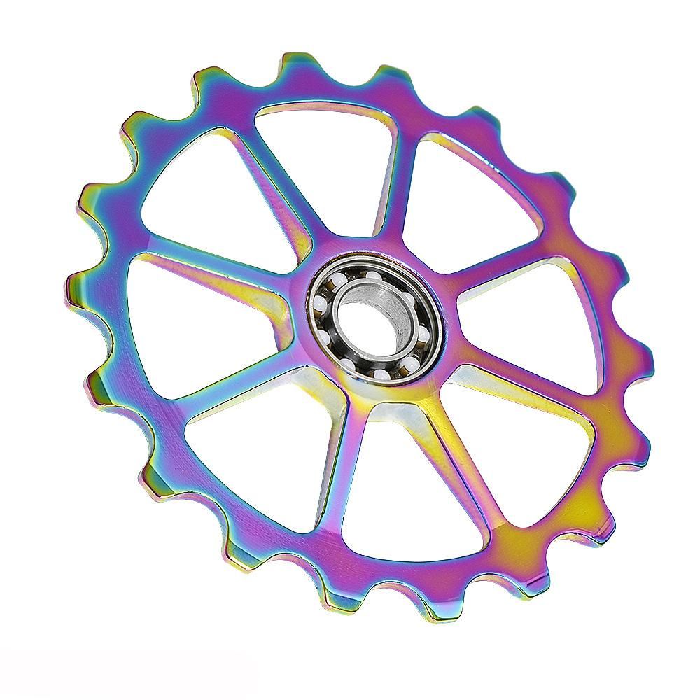 18T Bicycle Rear Derailleur Pulley Ceramic Bearing Jockey Wheel AL-7075 CNC Bike Guide Roller 4mm/5mm/6mm for Road Bike Mountain Bike BMX