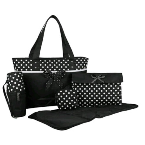 Ecosusi 5 In 1 Diaper Bag  -black