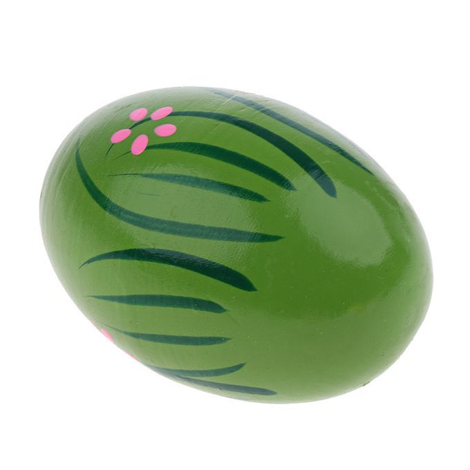 Light Wooden Cabasa Practice Children Listening Hand Percussion Green