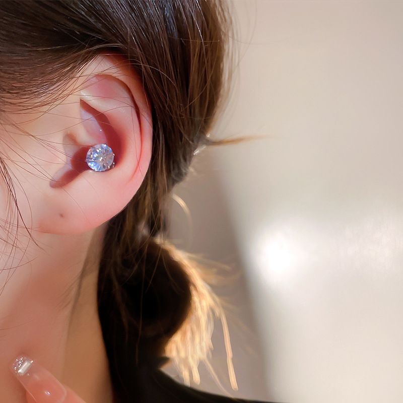 4 Diamond Magnetic Stud Earrings