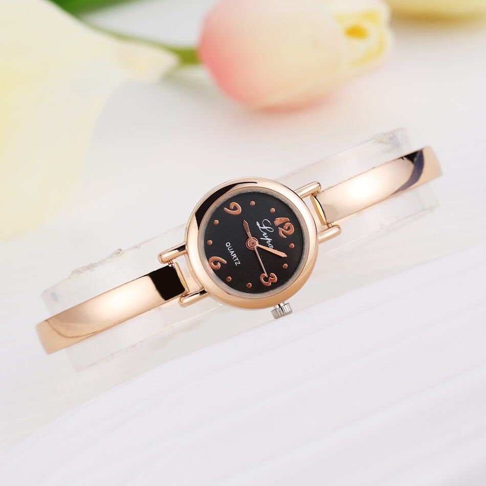Lvpai Brand Luxury Watch Women Dress Bracelet Watch Crystal Quartz Wristwatch